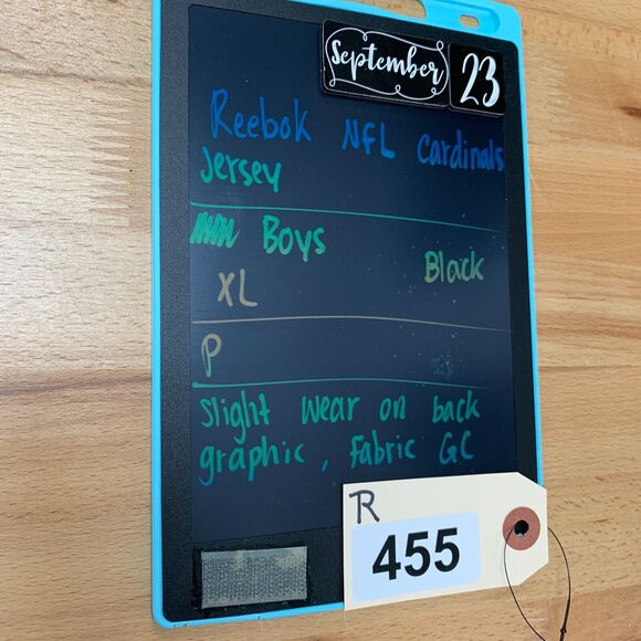 Reebok Larry Fitzgerald Jersey Boys Youth XL Extra Large Black Arizona Cardinals - Picture 10 of 11